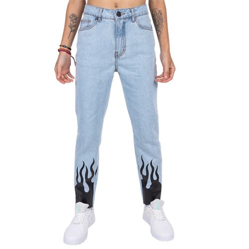 Calça bali hai jeans feminino  boyfriend fire