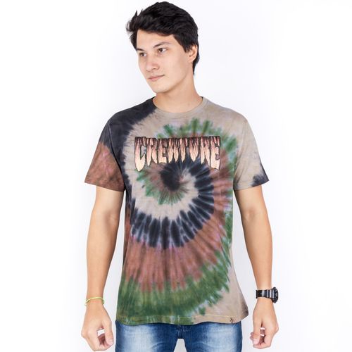 Camiseta creature rust tie dye