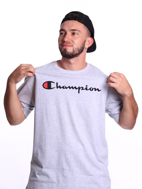 Camiseta champion script logo outline