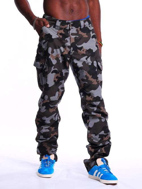Calça cargo bali hai ripstop camuflada
