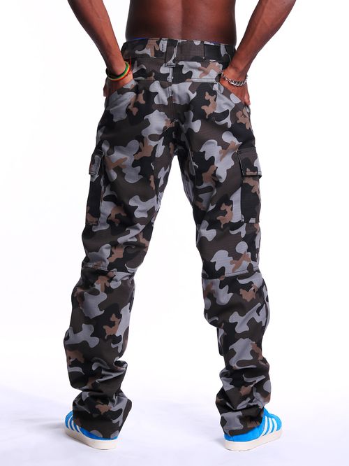 Calça cargo bali hai ripstop camuflada