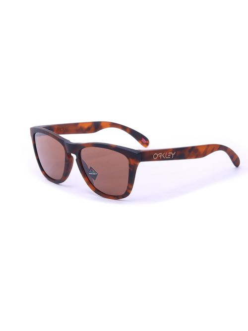 Óculos de sol oakley frogskins matte brown tortoise prizm tungsten