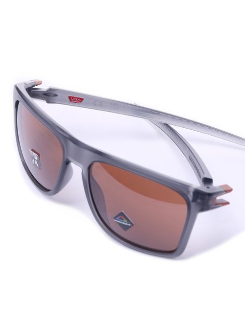 Óculos de sol oakley leffingwell matte grey smoke prizm tungsten