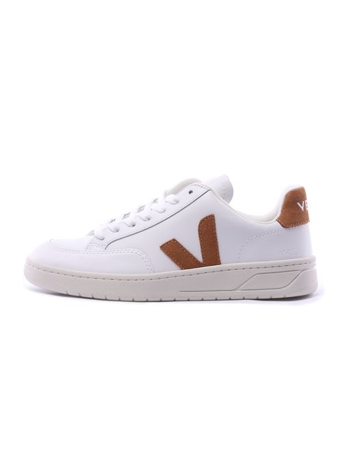 Tênis feminino vert v-12 couro extra white camel