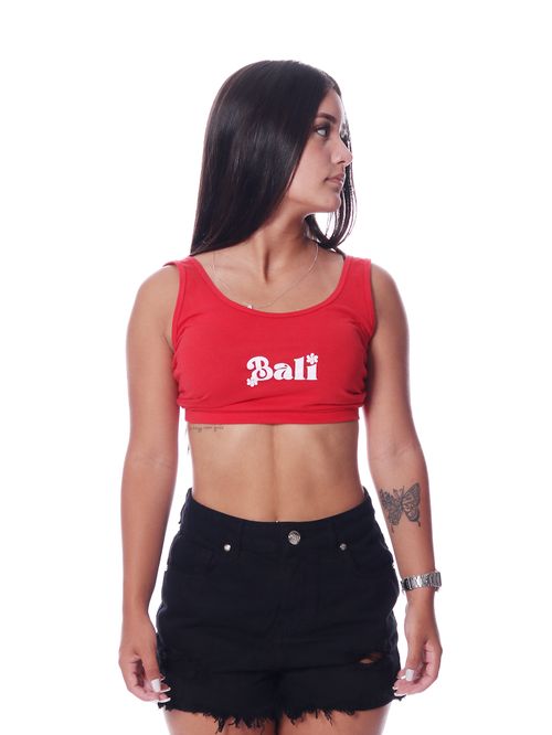 Cropped bali flower vintage