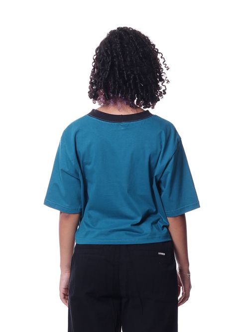 Cropped bali t-shirt flower