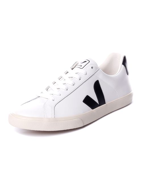 Tênis veja esplar logo leather white black