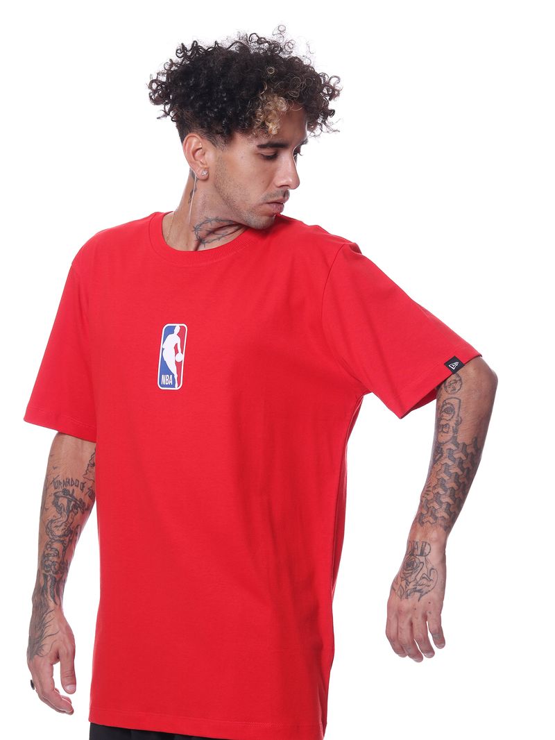 Camiseta-new-era-nba-logo-Vermelho