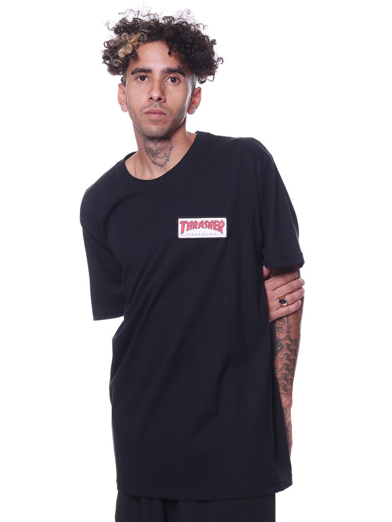 Camiseta-thrasher-outlined-Preto