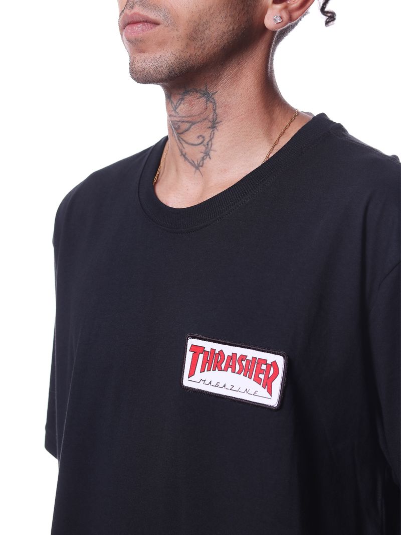 Camiseta-thrasher-outlined-Preto
