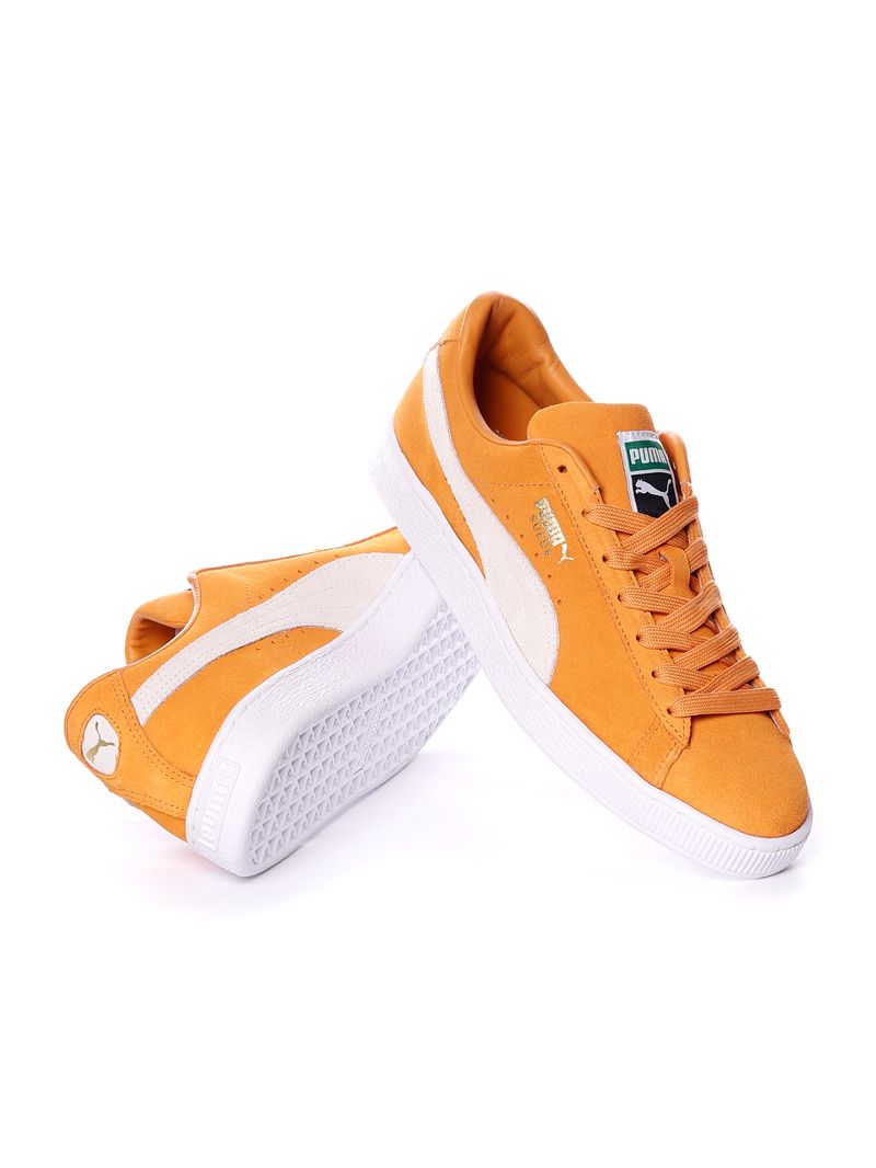 Puma suede azul e laranja best sale