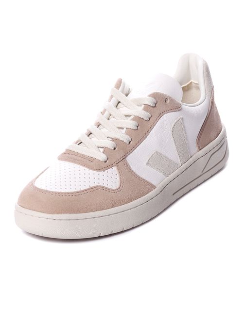 Tênis veja v-10 chromefree leather white natural sahara