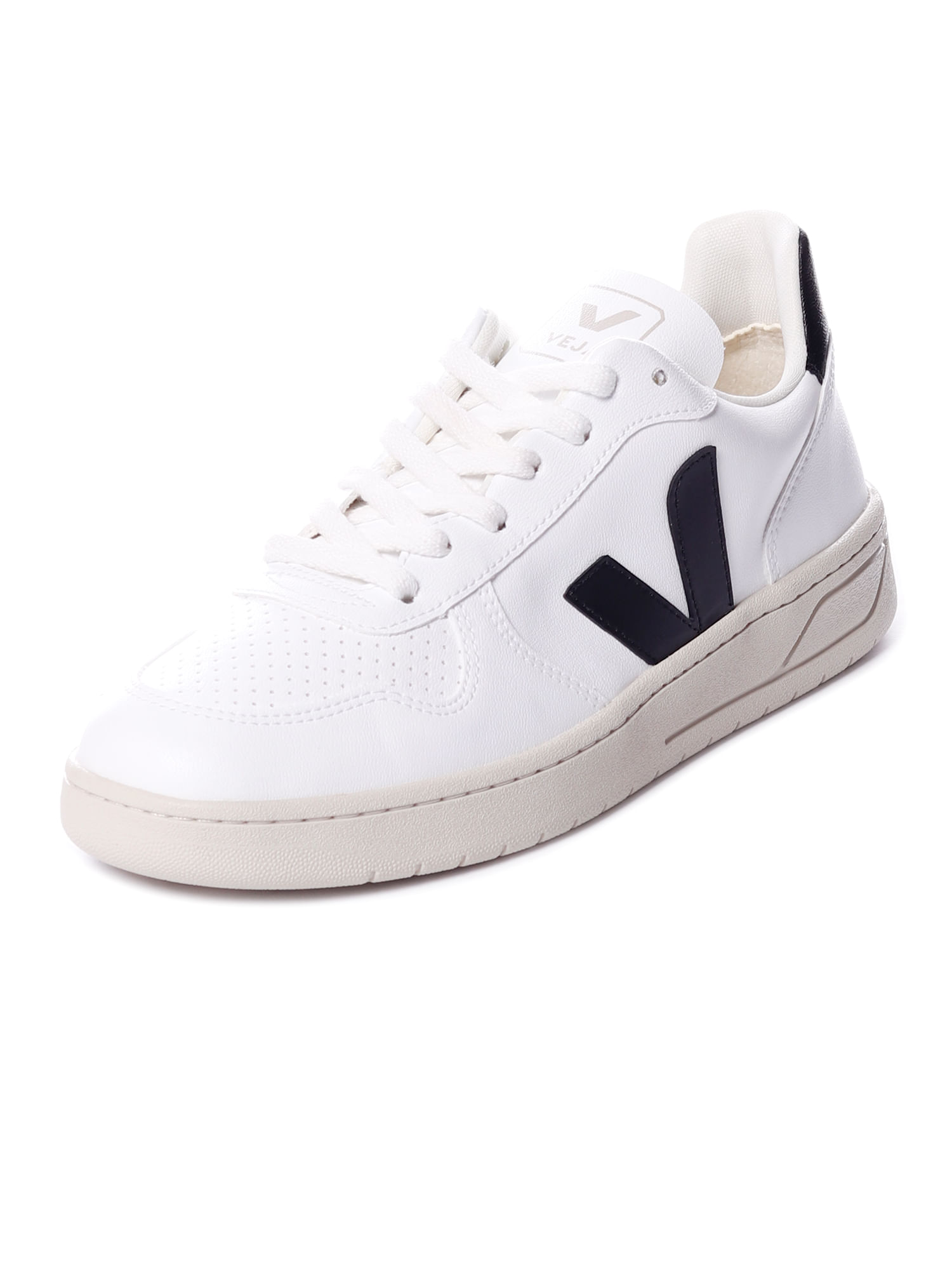 Veja Men's V-10 CWL Trainers, White / Black