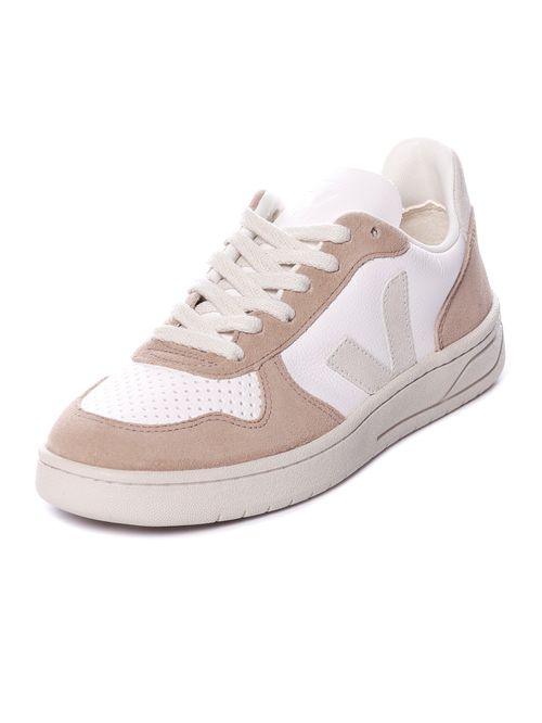 Tênis veja v-10 chromefree leather white natural sahara