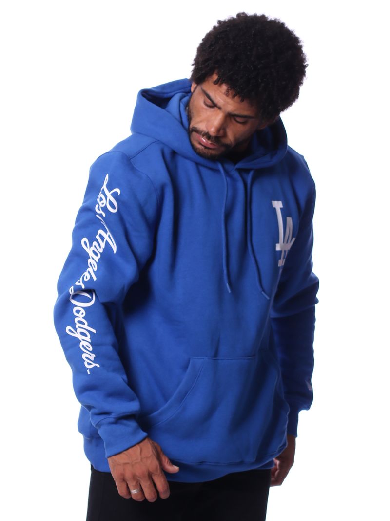 Moletom-new-era-canguru-fechado-los-angeles-dodgers-core-mlb-Azul