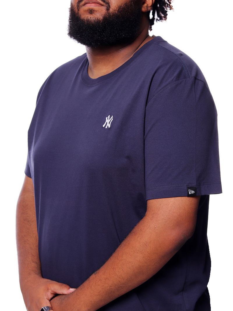 Camiseta-new-era-plus-size-mlb-new-york-yankees-Azul-marinho
