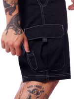 Bermuda-ous-baggy-cargo-Preto