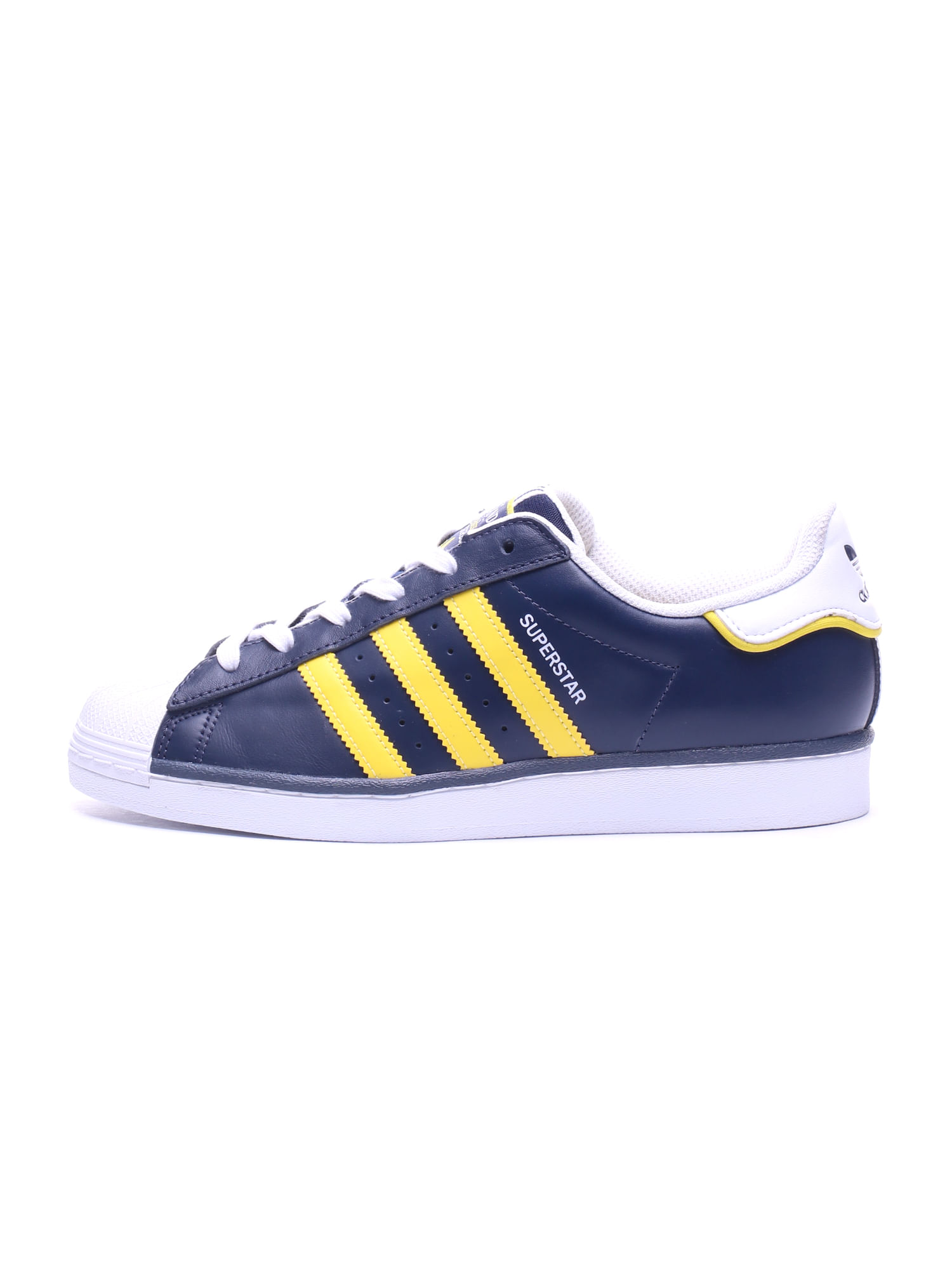 Adidas superstar azul fashion e branco