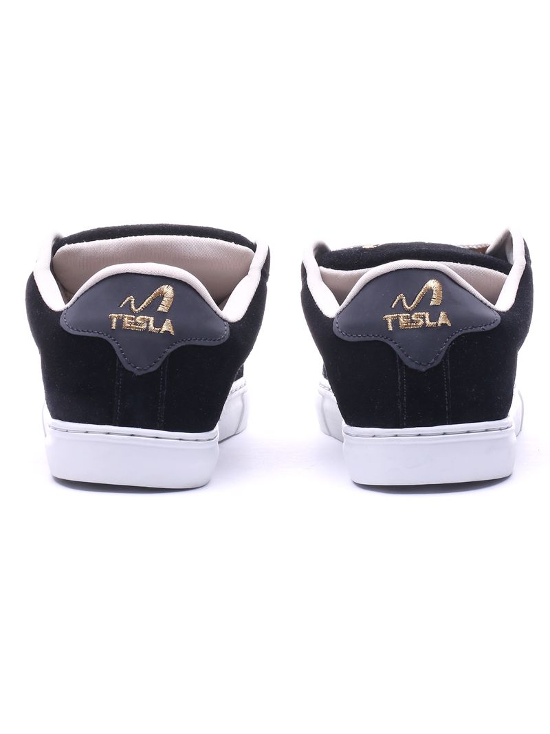Tenis-tesla-hertz-black-gold-Preto