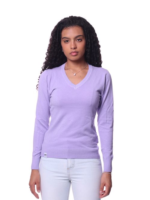 Suéter feminino bali hai gola v