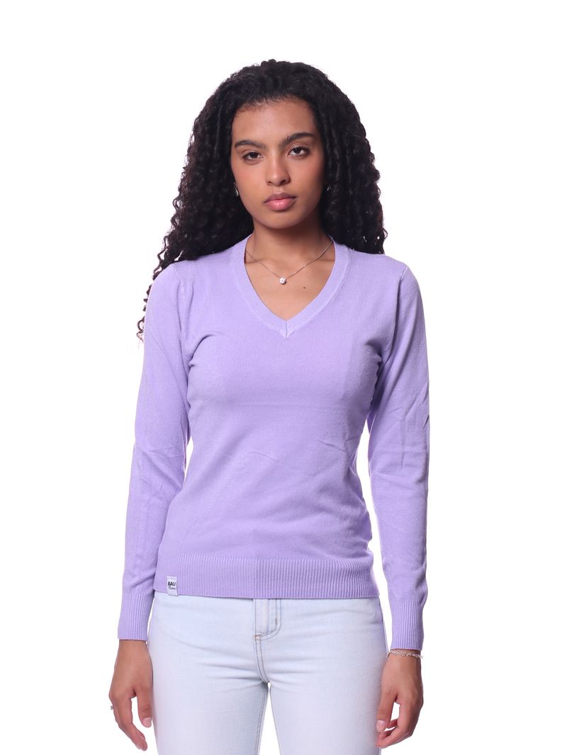 Sueter-feminino-bali-hai-gola-v-Lilas
