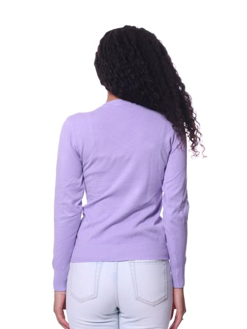 Suéter feminino bali hai gola v