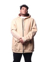 Jaqueta-moletom-canguru-plus-size-bali-hai-sleeve-Caqui-