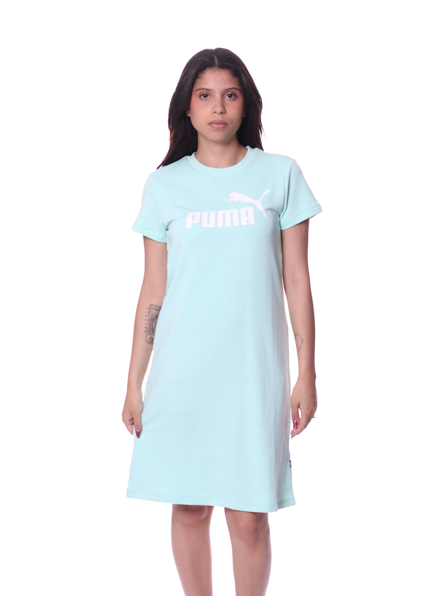 Vestido Puma Puma Roupas Femininas Camiseta Puma Fit Logo Feminina