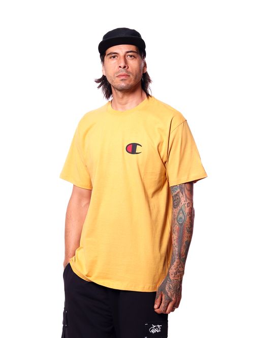 Camiseta Champion Logo C Ink Fall Gold