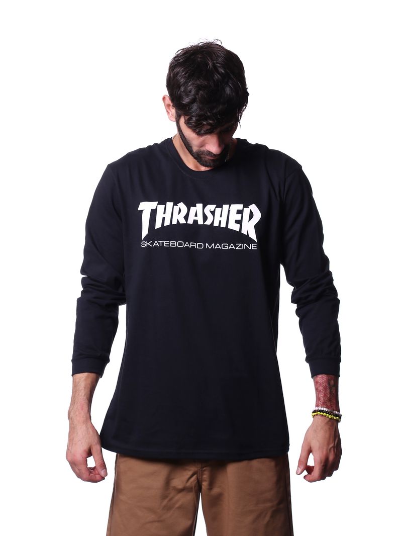 Camiseta-Manga-Longa-Thrasher-Skate-Mag-Preto