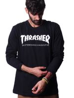 Camiseta-Manga-Longa-Thrasher-Skate-Mag-Preto