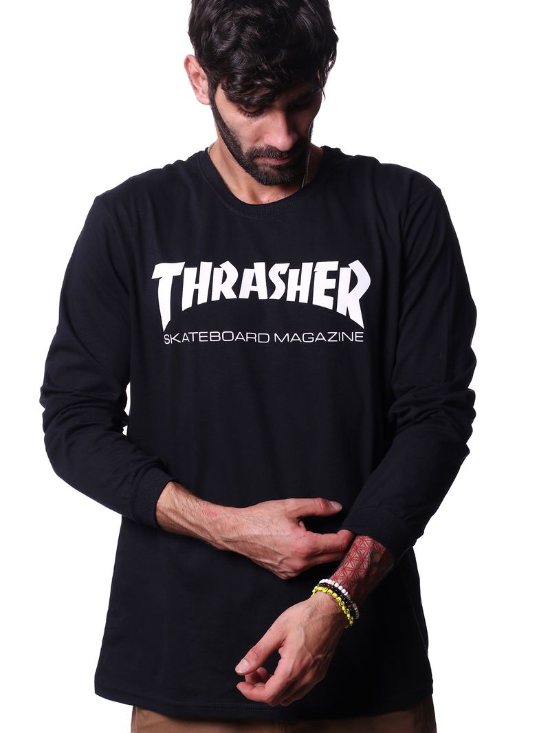 Camiseta-Manga-Longa-Thrasher-Skate-Mag-Preto