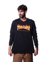 Camiseta-Manga-Longa-Thrasher-Flame-Logo-Preto