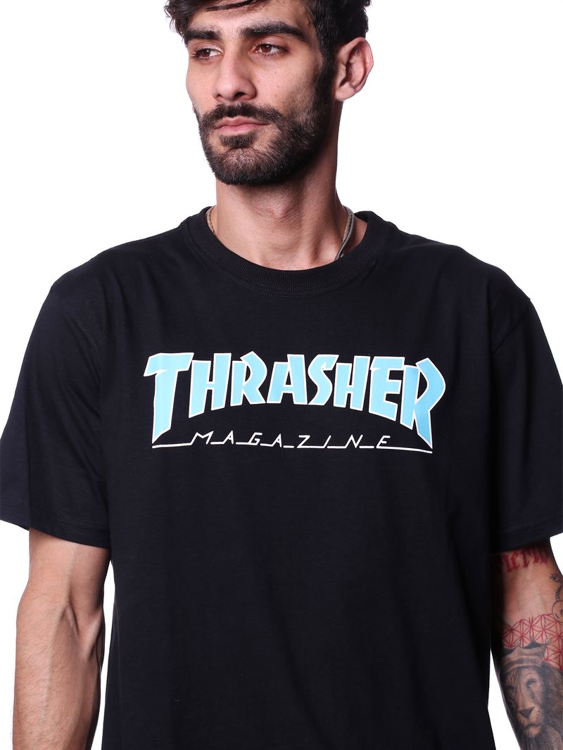 Camiseta-thrasher-outlined-Preto