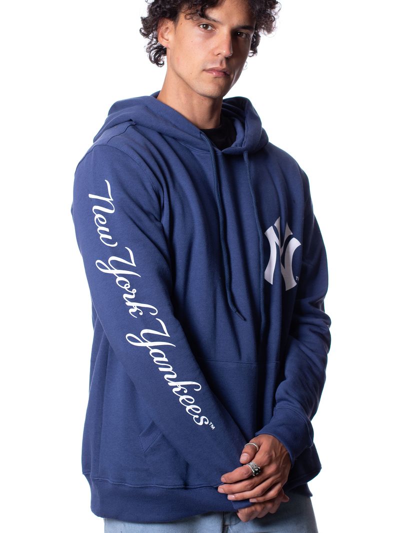 Moletom-Canguru-New-Era-New-York-Yankees-Core-MLB-Marinho