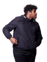 Jaqueta-Plus-Size-Bali-Hai-Dupla-Face-Flanelada-Preto-branco-