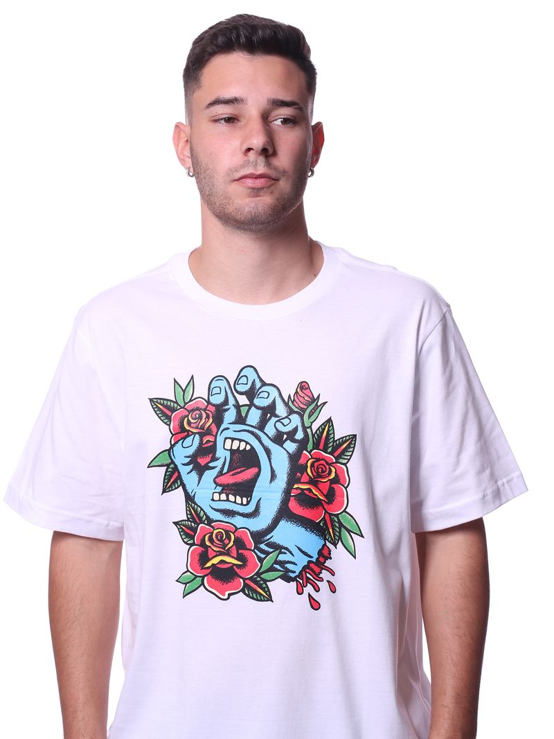 Camiseta-Santa-Cruz-Screaming-Flash-Front-Branco