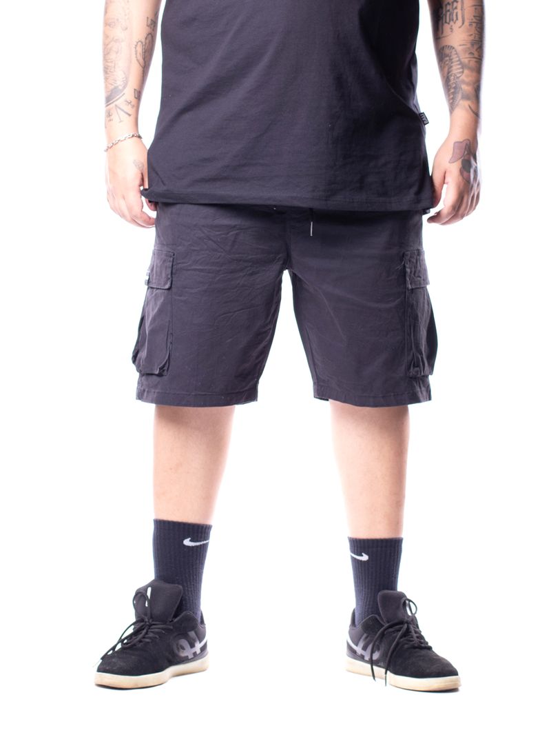 Bermuda-Plus-Size-Bali-Hai-Cargo-Preto