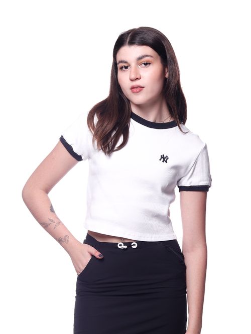 Camiseta Feminina Cropped New Era New York Yankees