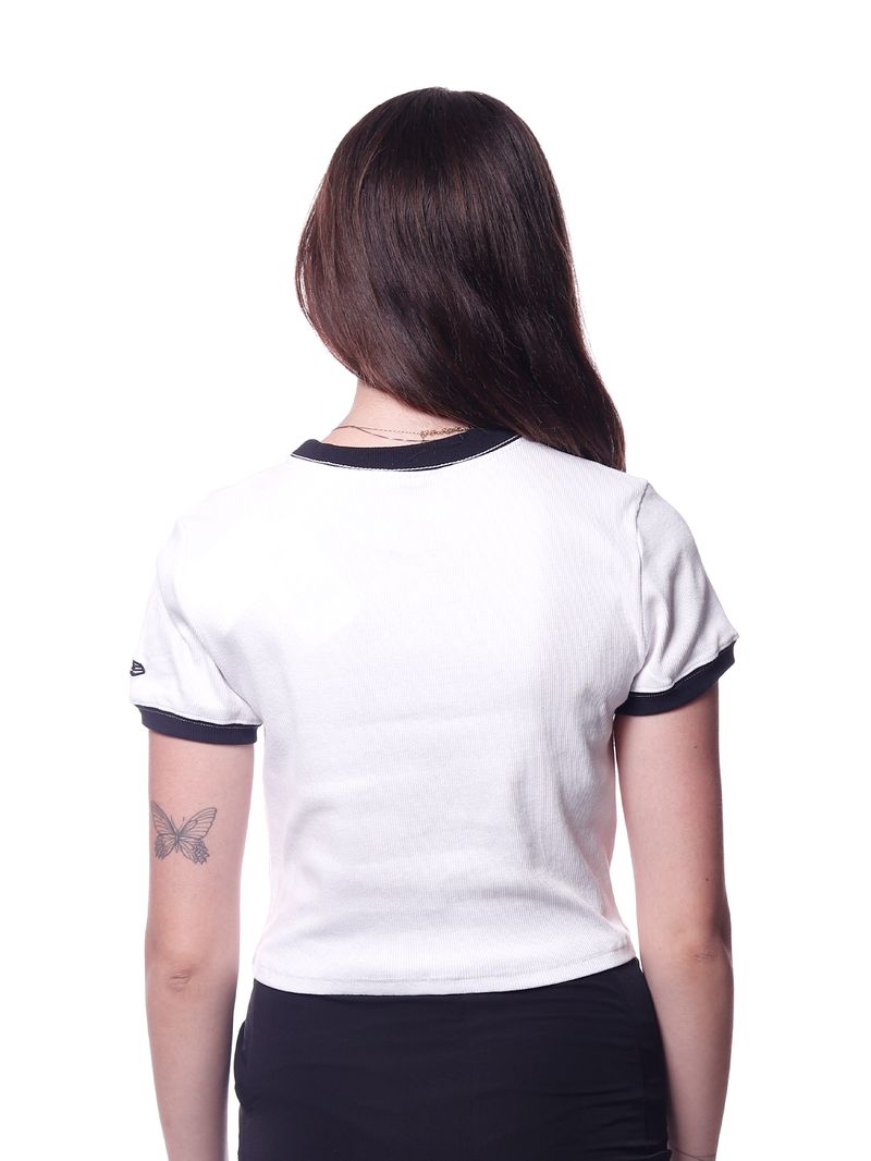 Camiseta-Feminina-Cropped-New-Era-New-York-Yankees-Branco