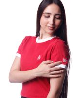 Camiseta-Cropped-Feminina-New-Era-MLB-Los-Angeles-Dodgers-Vermelho