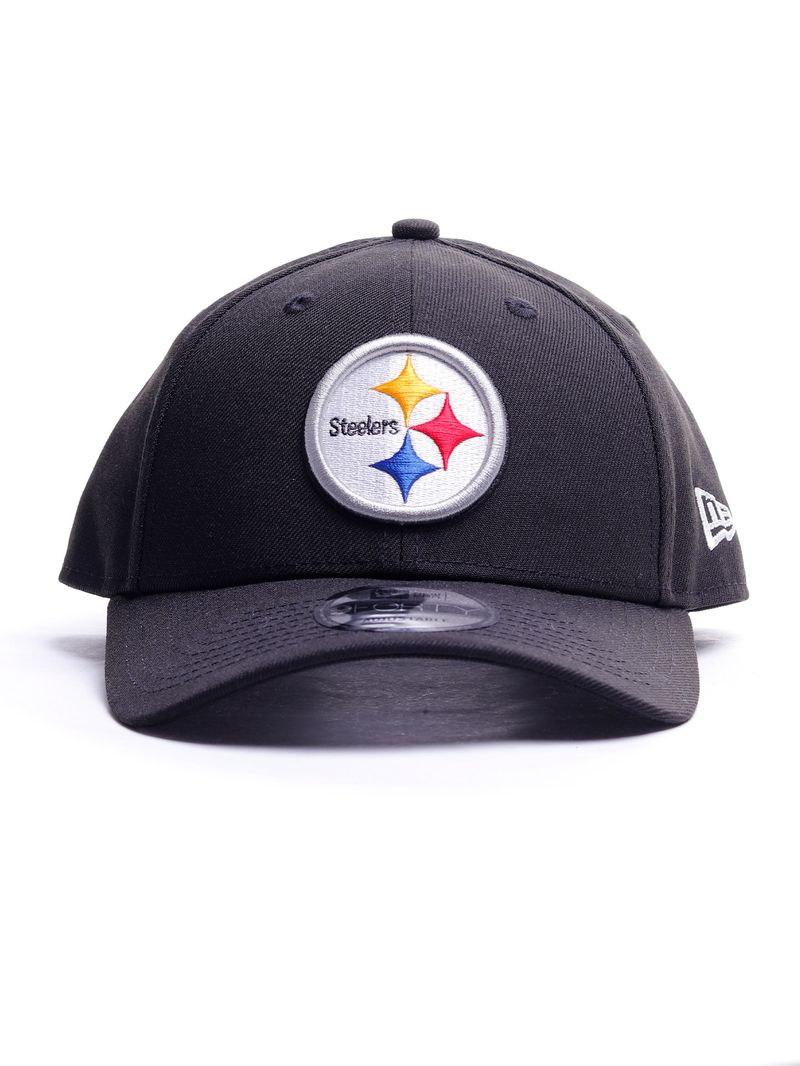 -Bone-New-Era-9FORTY-Snapback-NFL-Pittsburgh-Steelers-Preto