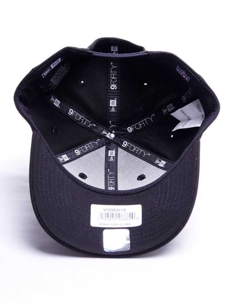 -Bone-New-Era-9FORTY-Snapback-NFL-Pittsburgh-Steelers-Preto
