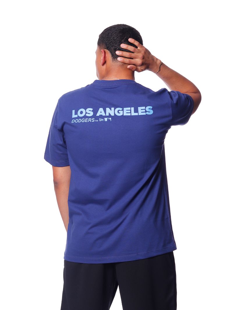 Camiseta-Regular-New-Era-MLB-Los-Angeles-Dodgers-Core-Marinho