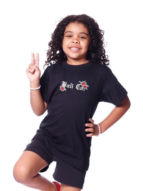 Camiseta Infantil Bali Hai Rosa de Espinhos