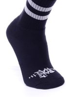 Meia-Bali-Hai-Sport-Preto-Listras-Branco-Preto-branco