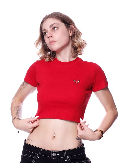 Camiseta Feminina Cropped New Era NBA Chicago Bulls