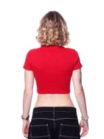 Camiseta-Feminina-Cropped-New-Era-NBA-Chicago-Bulls-Vermelho