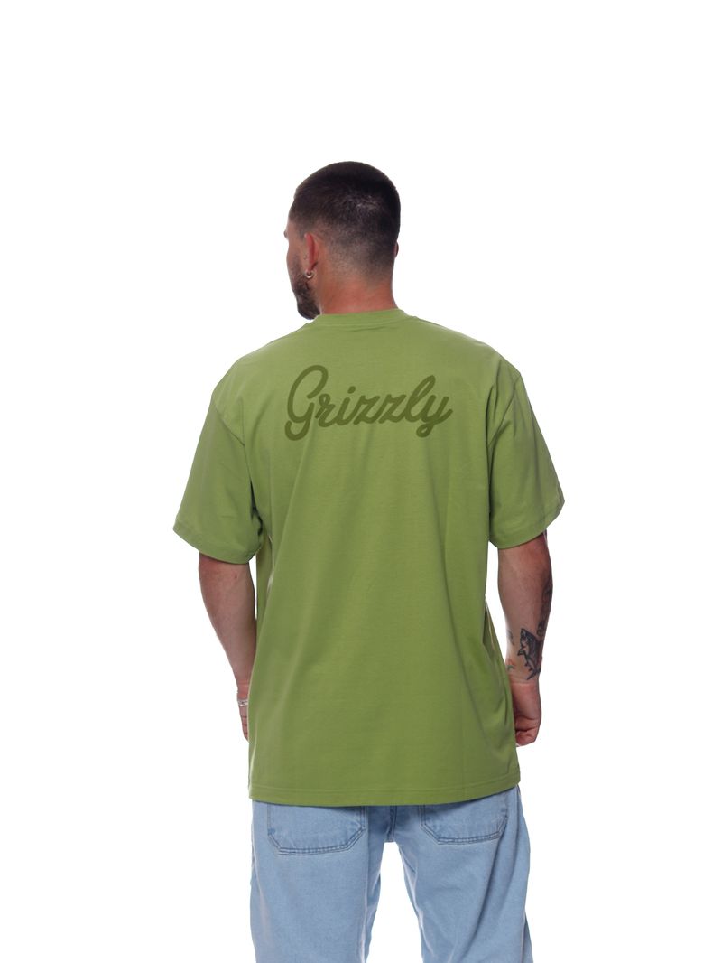 Camiseta-Grizzly-Back-Script-Verde