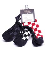 Meia-Vans-Classic-Super-No-Show-Red-white-check
